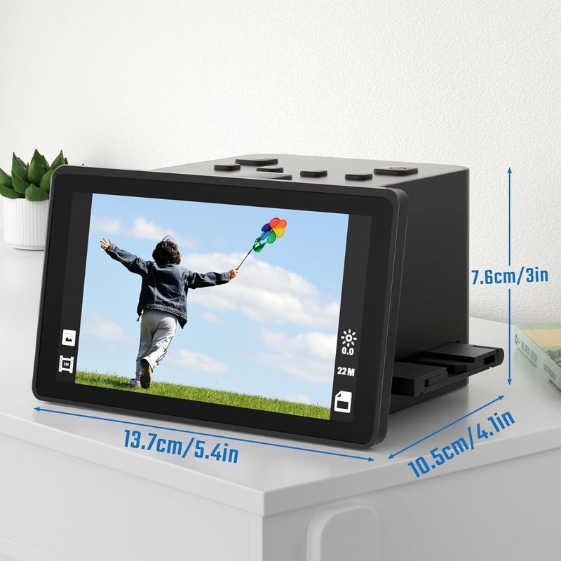 DigitPro Film and Slide Scanner – Convert 35mm, 126, 110 Film Negatives & Slides to 22MP Digital Photos – Negative Scanner with 5” LCD, Easy-Load Inserts – Quickly Convert Negatives & Slides - Image 3